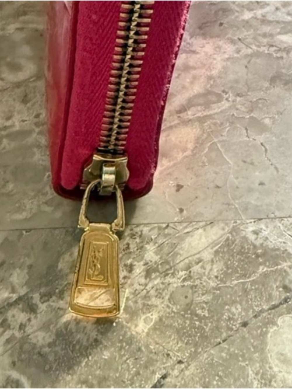 Yves Saint Laurent Patent Leather Zip Wallet - Picture 7 of 15